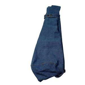 Vintage 90s Shoulder Bag New York Line Blue Denim Adjustable Strap Lightweight